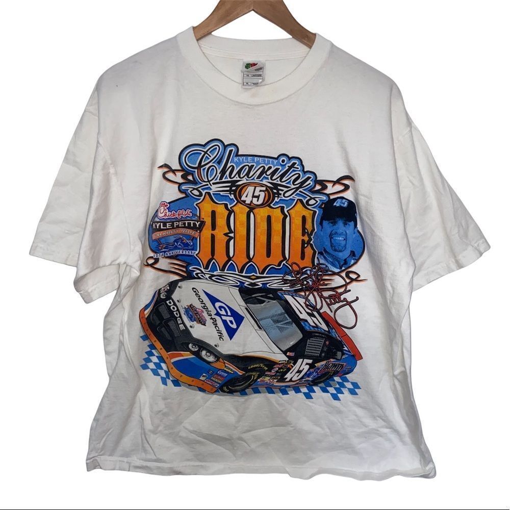 Vintage - Nascar Racing Kyle Petty Charity ride graphic t-shirt